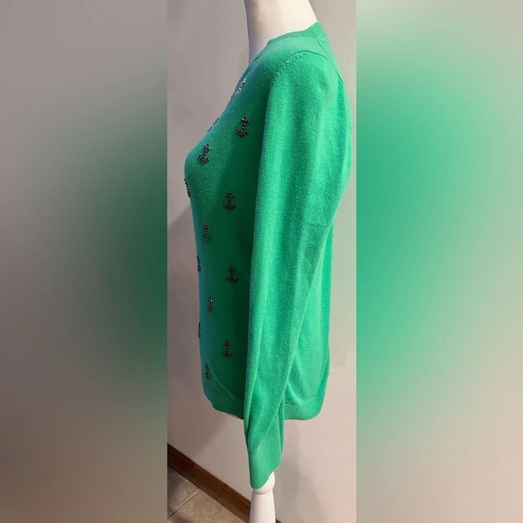 Talbots | ladies embellished anchor sweater. Size: XS - Picture 3 of 16